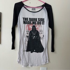 Star Wars Graphic Tee “Dark Side Made Me Do It”
